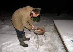 Grillen im Schnee