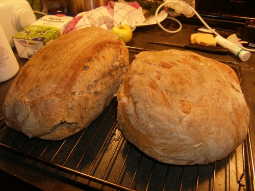 Brot gebracken