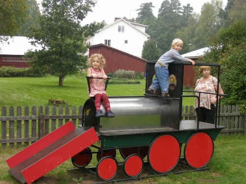 bei der Museumseisenbahn