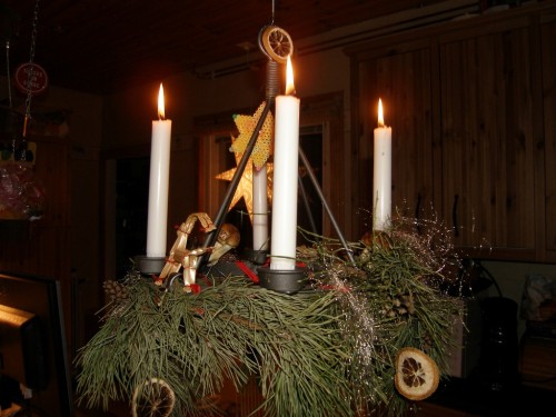 unser diesjähriger Adventskranz