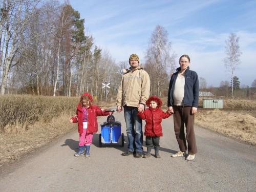 zurück vom Milchholspaziergang