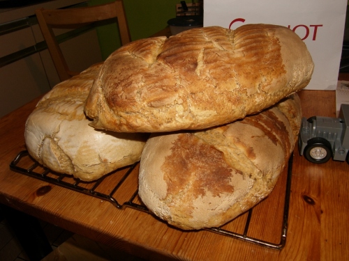 Brot gebacken