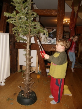 Weihnachtsbaumvernichtung