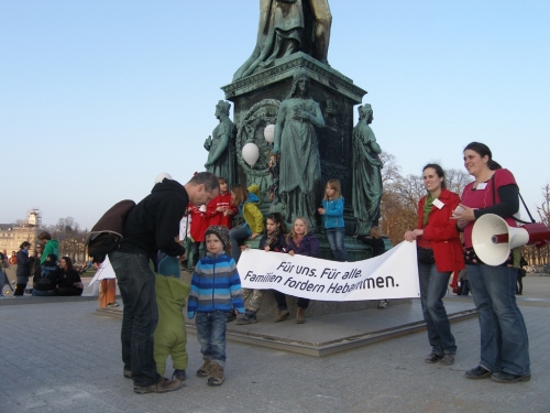 Hebammen-Demo Karlsruhe