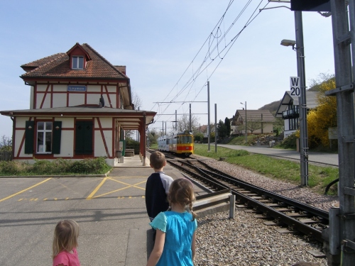 Straßenbahn durch Leymen